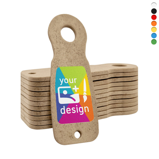 Fichas Caddy-Key fibra de madera personalizadas –  50 unidades
