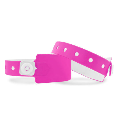 pulseras de vinilo blanco 250x26 mm - 100 unidades