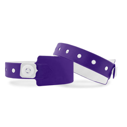 pulseras de vinilo blanco 250x26 mm - 100 unidades