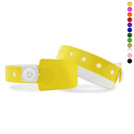 pulseras de vinilo blanco 250x26 mm - 100 unidades
