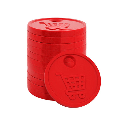 Fichas para el carrito de la compra €0,50 - 100 unidades