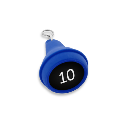 Llavero para hotel de plastico Mayfair Azul 41x70 mm - Por unidad