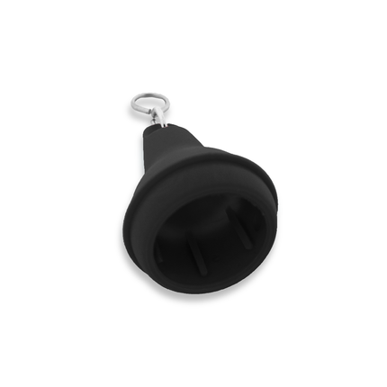 Llavero para hotel de plastico Mayfair Negro 41x70 mm - Por unidad