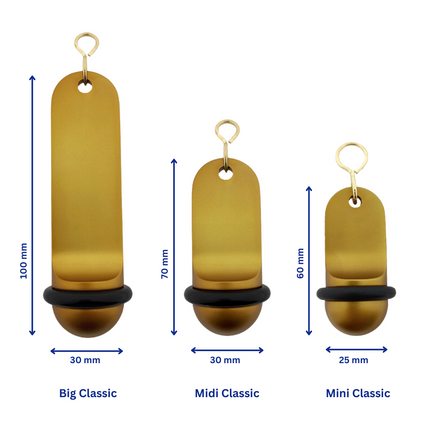 Llavero para hotel aluminio Big Classic 105x30 mm - Por unidad
