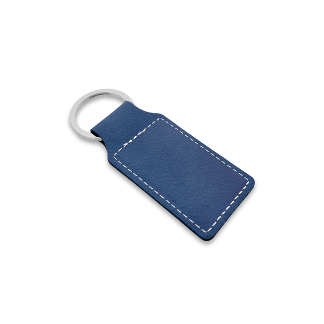 Llavero rectangular de cuero 33x70mm - Por unidad