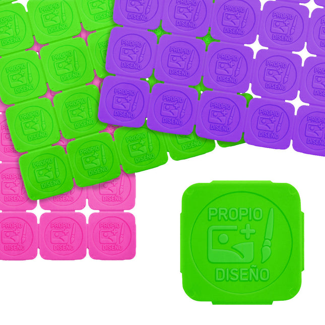 Fichas para festivales personalizados de plastico en relieve - 1000 unidades