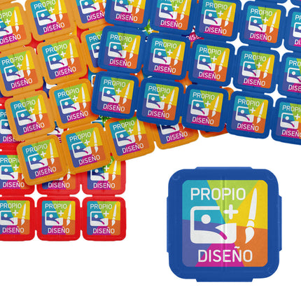 fichas para festivales almidon de patata impresa a todo color - 1000 unidades