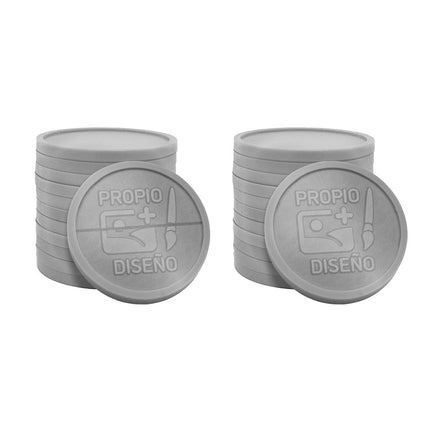 Fichas personalizadas para eventos en relieve Ø29 mm - a partir de 3000 piezas - por 1000 unidades