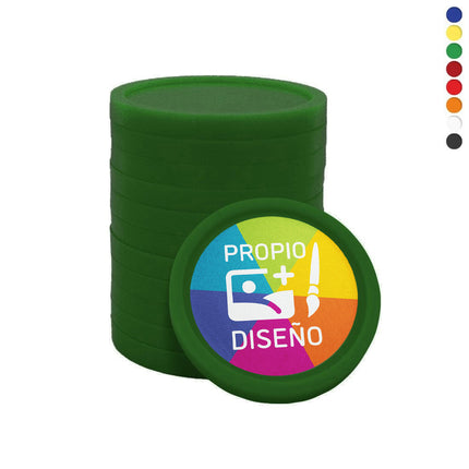 Fichas personalizable bio Ø23 mm - 1000 unidades