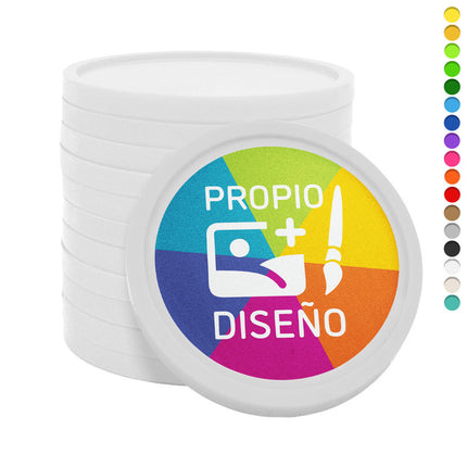 Fichas de plástico personalizades blanco Ø38mm - 1000 unidades