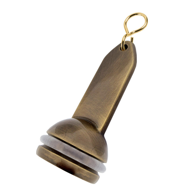 Llavero para hotel Empire de laton bruñido 40x90 mm - Por unidad