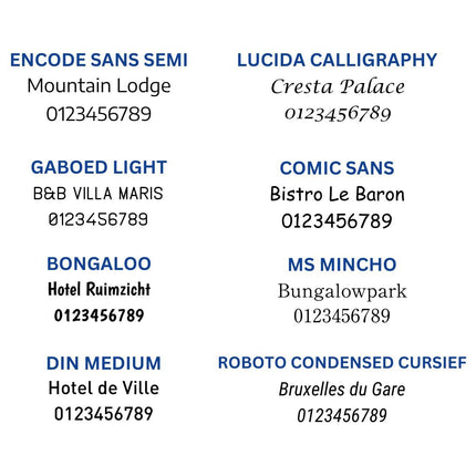 Llavero para hotel de plastico Wellness marrón claro 110x55 mm - Por unidad