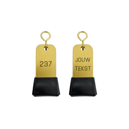 Llavero para hotel Dauphine dorado  personalizable - Por unidad