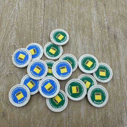 Fichas en fibra de madera personalizadas Ø23 mm - 100 unidades