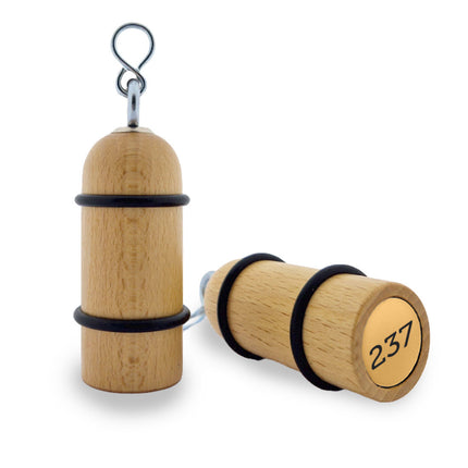 Llavero para hotel Prince George marrón Claro 90 x Ø33 mm - Por unidad