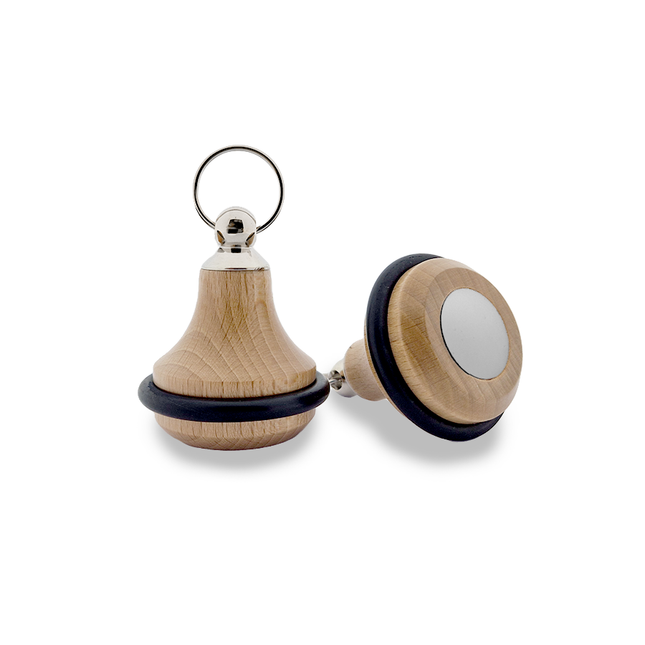 Llavero para hotel Belly Wood claro 65 x 38 mm - Por unidad