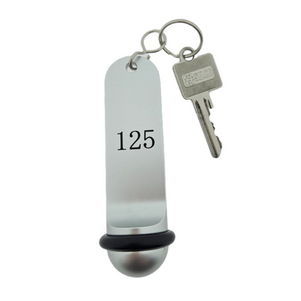 Llavero para hotel Big Classic personalizable Plateado - Por unidad