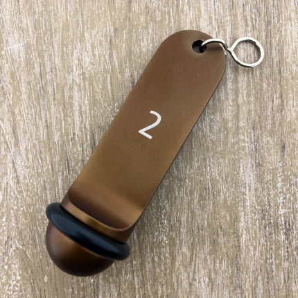 Llavero para hotel Big Classic personalizable Bronce  - Por unidad