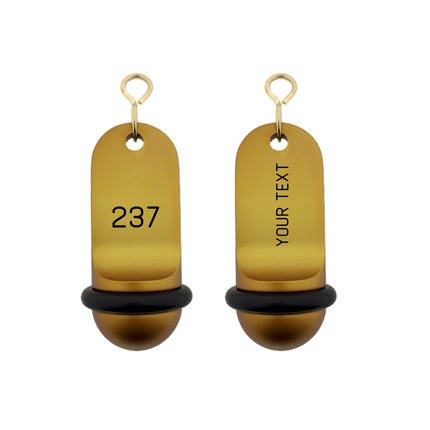 Llavero para hotel Midi Classic personalizable Dorado - Por unidad