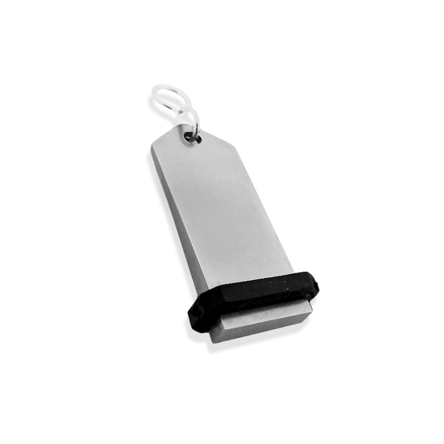 Llavero para hotel Midi Bumerang personalizable Plateado -Por unidad