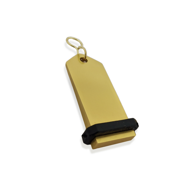 Llavero para hotel Midi Bumerang personalizable Dorado -Por unidad