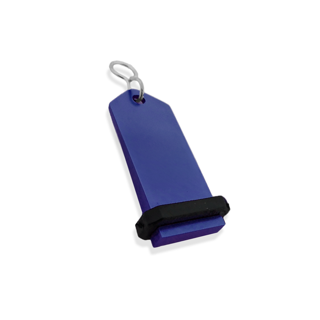 Llavero para hotel Midi Bumerang personalizable Azul -Por unidad