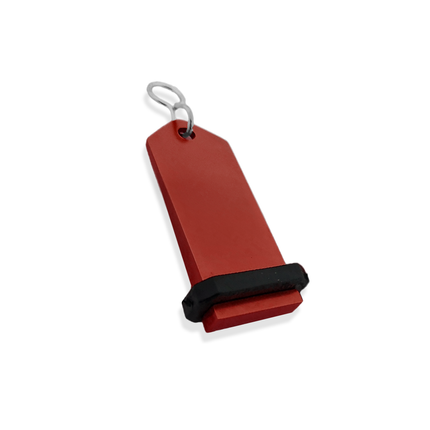 Llavero para hotel Midi Bumerang personalizable Rojo - Por unidad