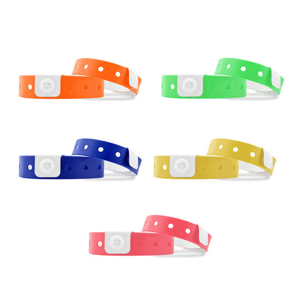pulseras de vinilo blanco 335x12 mm - 100 unidades