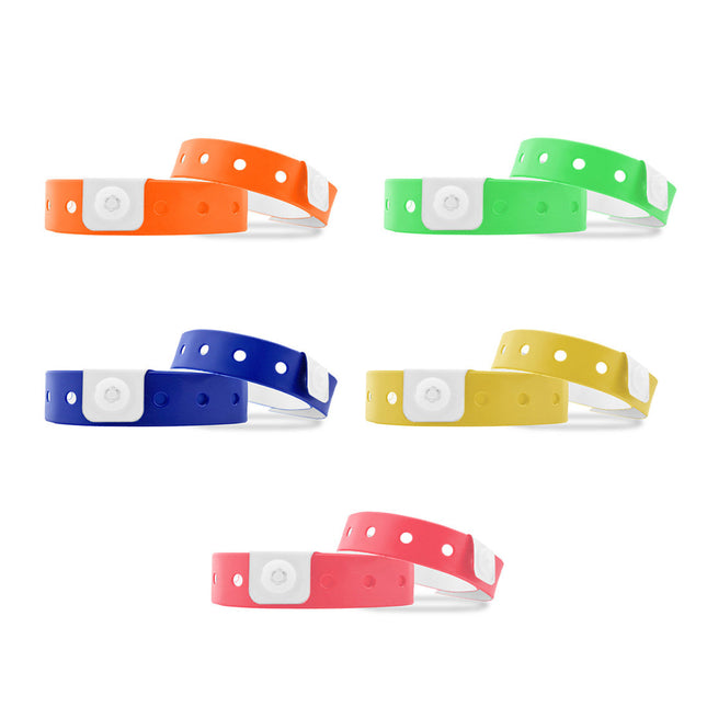 pulseras de vinilo blanco 335x12 mm - 100 unidades