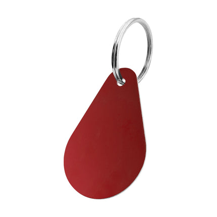 LLavero de aluminio 29x45 mm forma gota - Por unidad