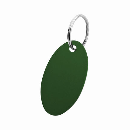 Llavero de aluminio en forma ovalada 24x40 mm - Por unidad