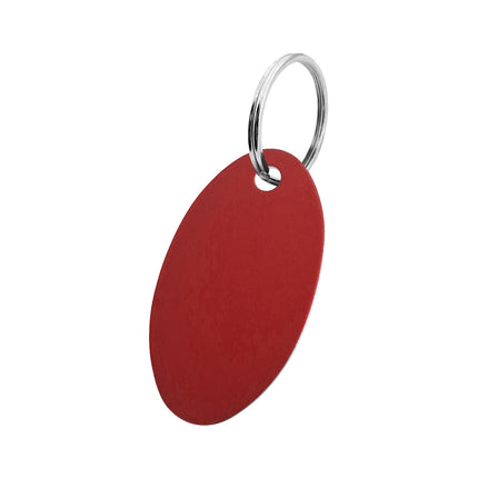 Llavero de aluminio en forma ovalada 24x40 mm - Por unidad