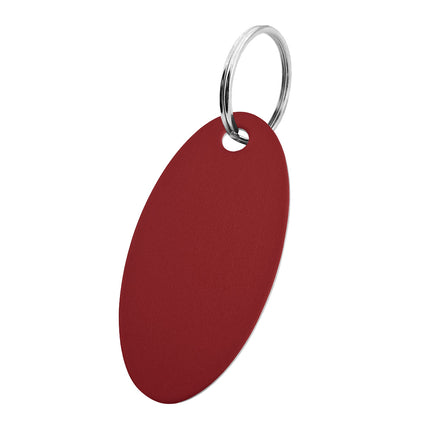 Llavero de aluminio en forma ovalada 25x50 mm - Por unidad