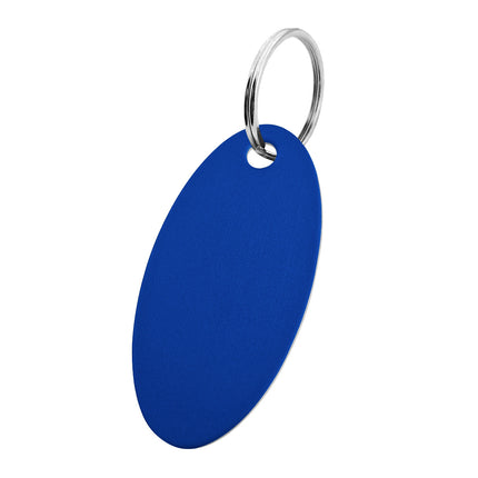 Llavero de aluminio en forma ovalada 25x50 mm - Por unidad