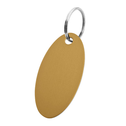 Llavero de aluminio en forma ovalada 25x50 mm - Por unidad