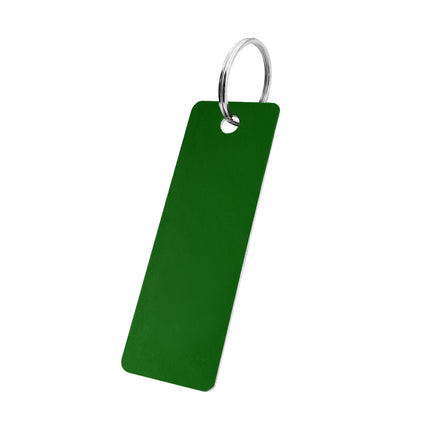 Llavero de aluminio forma rectangular 25x70 mm - Por unidad