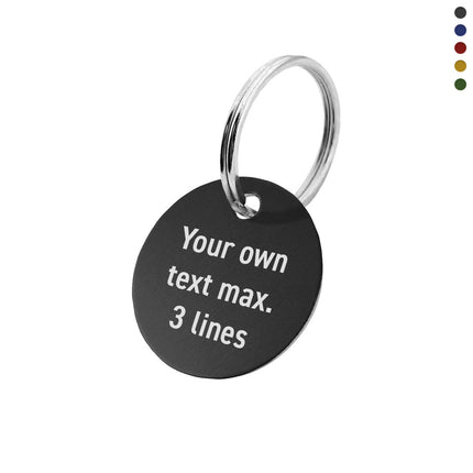 Llavero de aluminio con texto personalizada - Por unidad