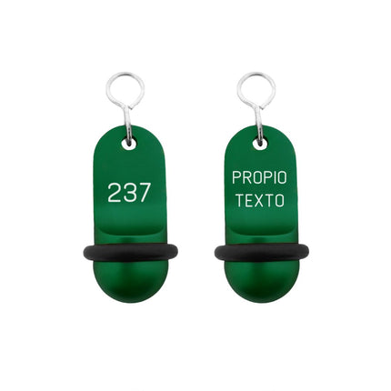 Llavero para hotel Mini Classic personalizable Verde - Por unidad