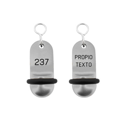 Llavero para hotel Mini Classic personalizable Plateado - Por unidad