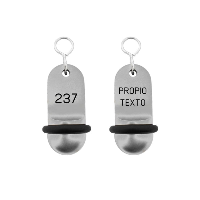 Llavero para hotel Mini Classic personalizable Plateado - Por unidad