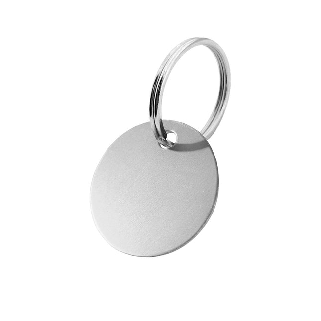 Llavero de aluminio anodizado redondo  - Por unidad