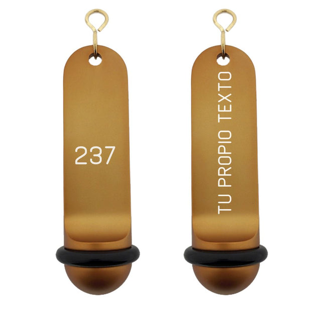 Llavero para hotel Big Classic personalizable Bronce  - Por unidad