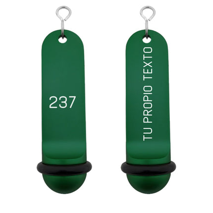 Llavero para hotel Big Classic personalizable Verde - Por unidad