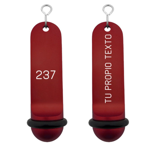 Llavero para hotel Big Classic personalizable Rojo - Por unidad