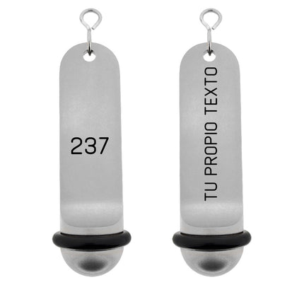 Llavero para hotel Big Classic personalizable Plateado - Por unidad
