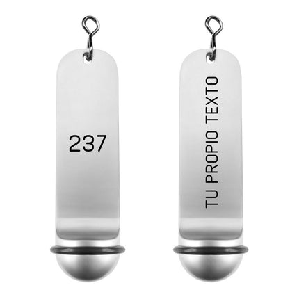 Llavero para hotel Classico aluminio plateado personalizable - por unindad