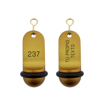 Llavero para hotel Midi Classic personalizable Dorado - Por unidad