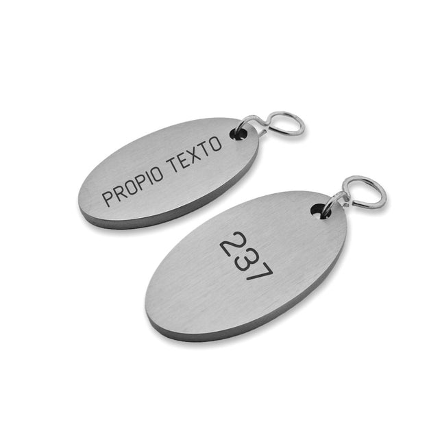 Llavero para hotel Cantal Plateadao personalizable - Por unidad