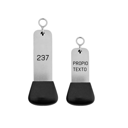 Llavero para hotel Vernet en plateado personalizable - Por unidad