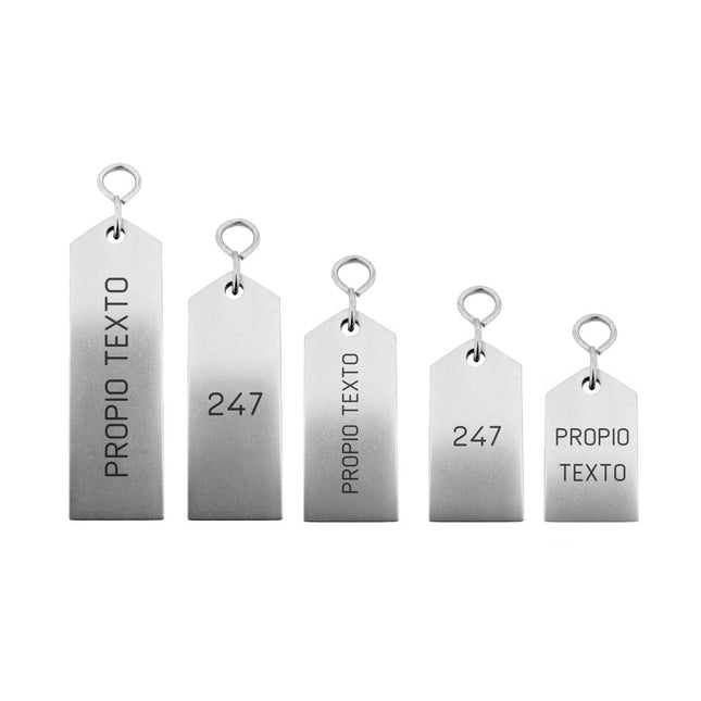 Llavero para hotel Bercy plateado personalizable - Por unidad
